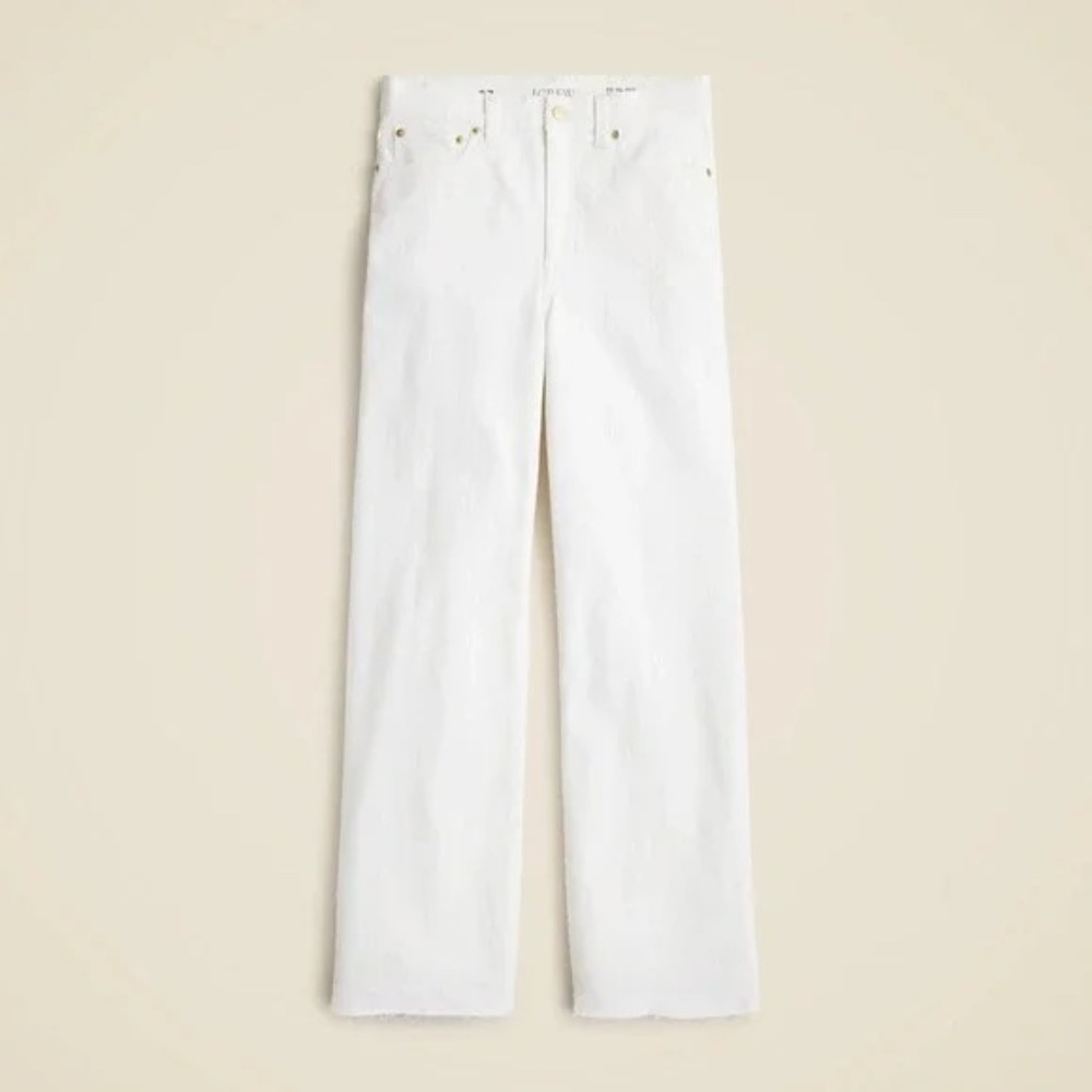 NWT J. Crew white jeans 27